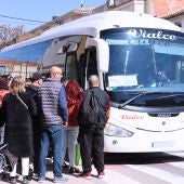 Usuarios del servicio alternativo de la linea 1 de MetroValencia