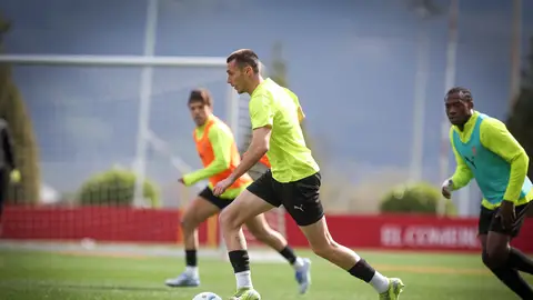 Dubasin durante un entrenamiento Dubasin durante un entrenamiento