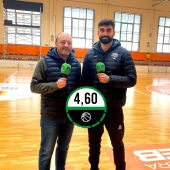 José Manuel Jiménez y José Alberto Jiménez, jugador del CB Morón.