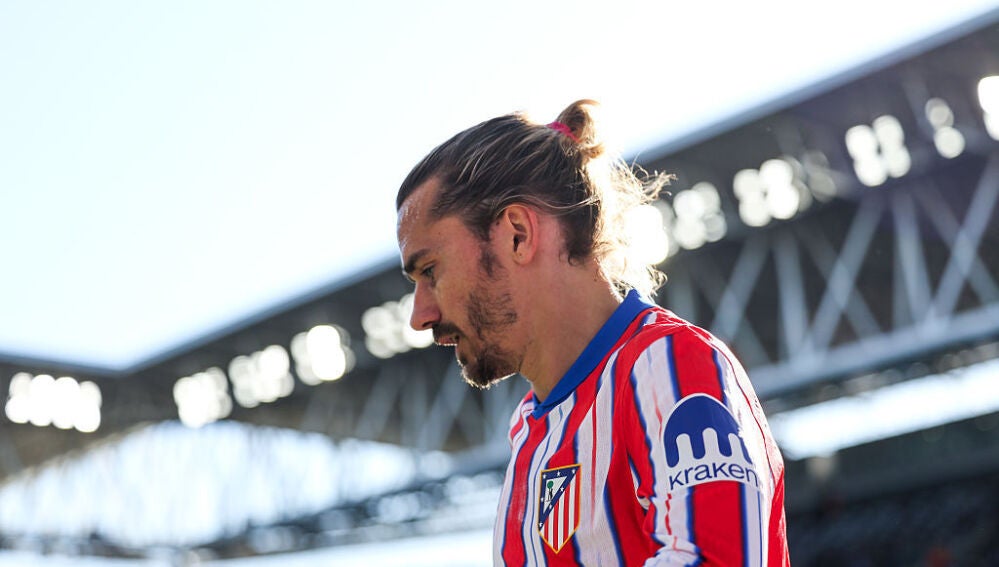 Griezmann durante un partido con el Atlético de Madrid