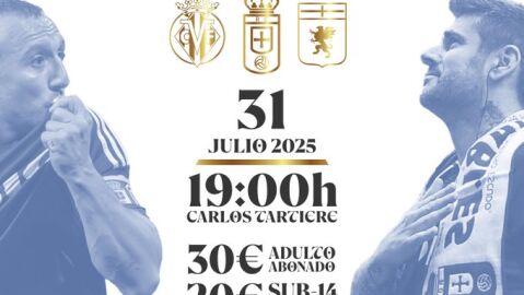 Cartel triungular de verano del Oviedo