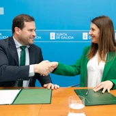 Jorge Cubela, alcalde de Cerdedo-Cotobade, y Paz Rodríguez, directora xeral Axencia Galega Desenvolvemento Rural Jorge Cubela, alcalde de Cerdedo-Cotobade, y Paz Rodríguez, directora xeral Axencia Galega Desenvolvemento Rural