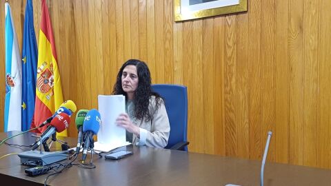 María Pan, tras explicar por qué dimite como alcaldesa de Cambre María Pan, tras explicar por qué dimite como alcaldesa de Cambre