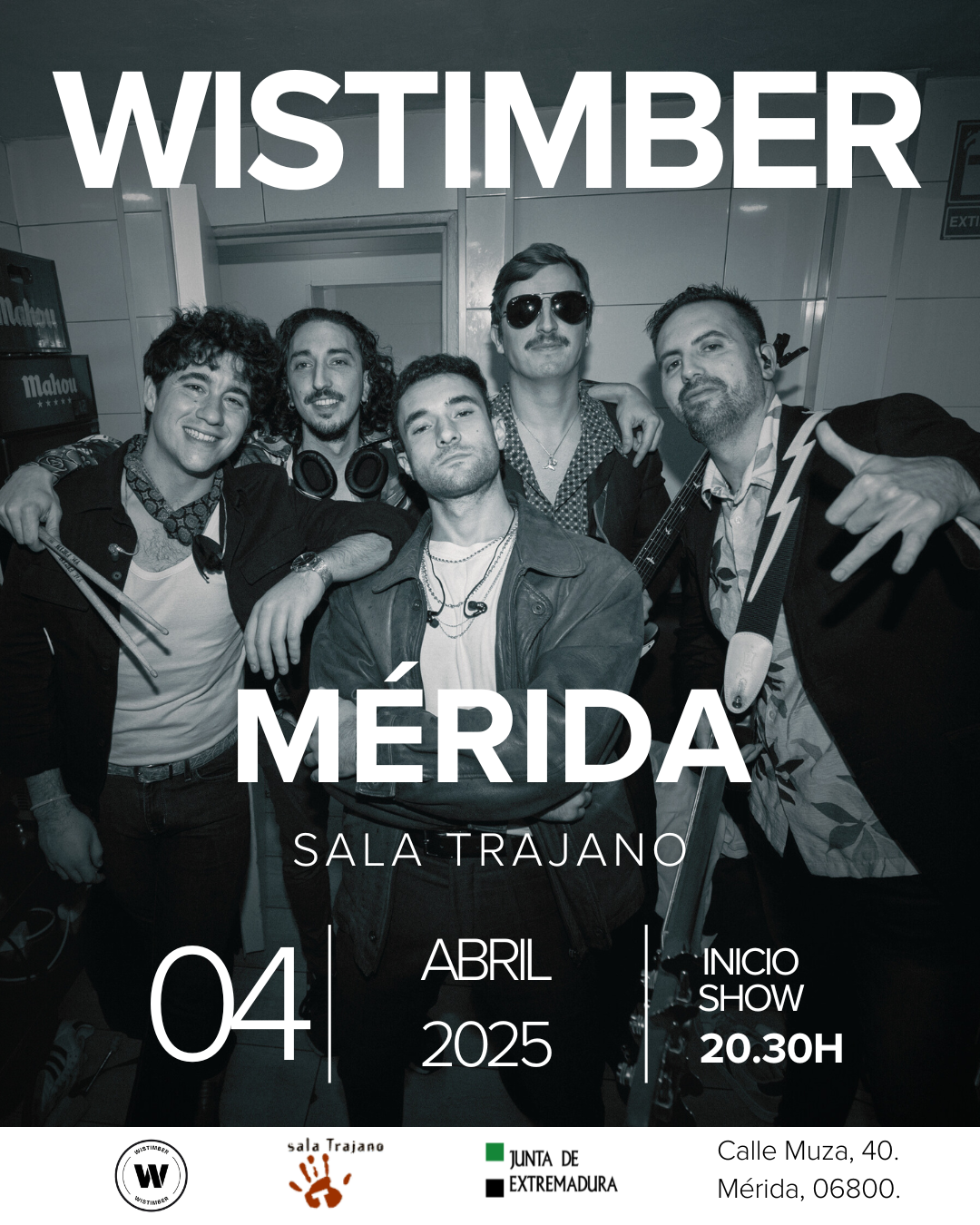 La música joven suena este viernes en la Sala Trajano con el concierto del grupo extremeño Wistimber La música joven suena este viernes en la Sala Trajano con el concierto del grupo extremeño Wistimber