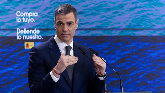 Pedro Sánchez, durante su comparecencia Pedro Sánchez, durante su comparecencia/ Eduardo Parra / Europa Press