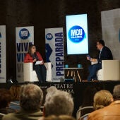 Adrián Casabó, durante la presentación del proyecto de ciudad en la Tagoba de Vila-real. 