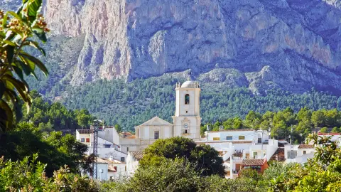 Vista del casco antiguo de La Nucía Vista del casco antiguo de La Nucía