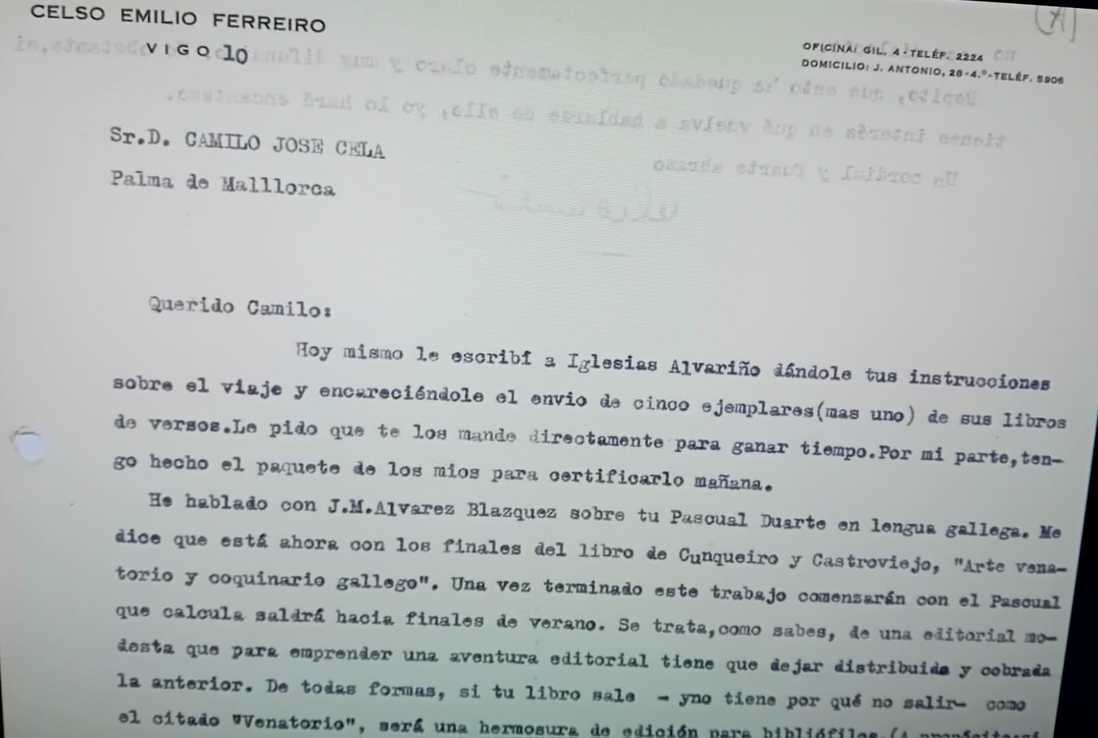 As epístolas galegas de Camilo José Cela As epístolas galegas de Camilo José Cela