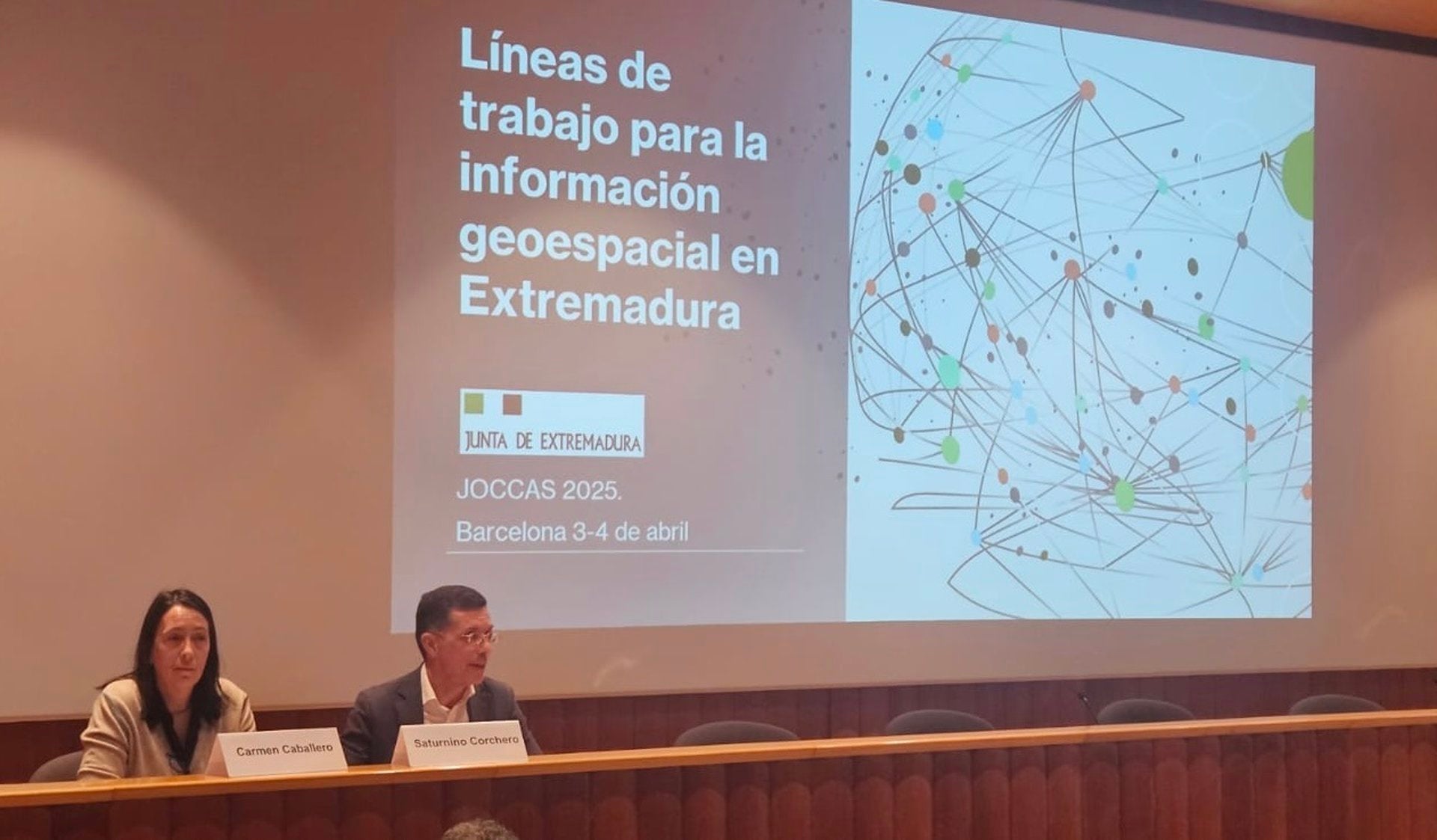 La modernización del sistema de información cartográfica de Extremadura se hace presente en unas jornadas en Barcelona La modernización del sistema de información cartográfica de Extremadura se hace presente en unas jornadas en Barcelona