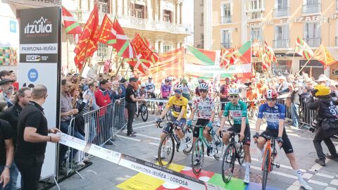 Salida Itzulia desde Pamplona