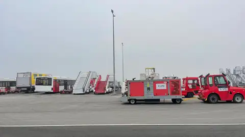 Niebla en el aeropuerto Seve Ballesteros Niebla en el aeropuerto Seve Ballesteros