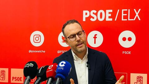 H&eacute;ctor D&iacute;ez, portavoz del PSOE en el Ayuntamiento de Elche.