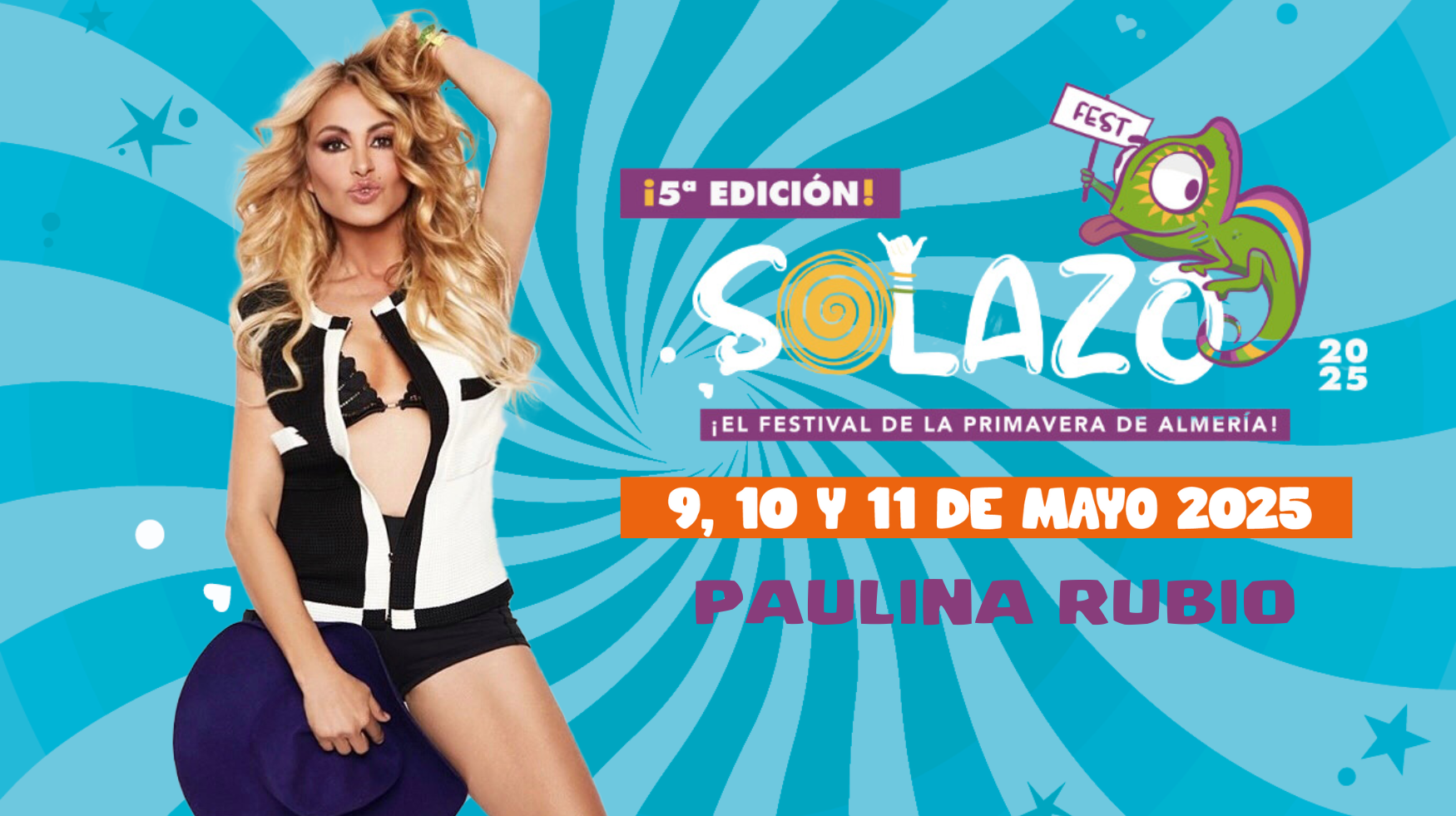 Paulina Rubio se suma por sorpresa al cartel del quinto aniversario de Solazo Fest Paulina Rubio se suma por sorpresa al cartel del quinto aniversario de Solazo Fest