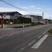 Carretera Albalat a su paso por elpolígono idustrial de Alzira