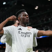 Aurèlien Tchouameni celebra el gol ante la Real Sociedad en la Copa del Rey Aurèlien Tchouameni celebra el gol ante la Real Sociedad en la Copa del Rey