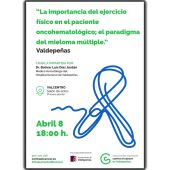 Conferencia "La importancia del ejercicio físico en el paciente oncohematológico; el paradigma del mieloma múltiple"