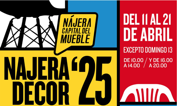 Nájera Decor reúne a 8 empresas del mueble con grandes descuentos y la mejor atención del 11 al 21 de abril Nájera Decor reúne a 8 empresas del mueble con grandes descuentos y la mejor atención del 11 al 21 de abril