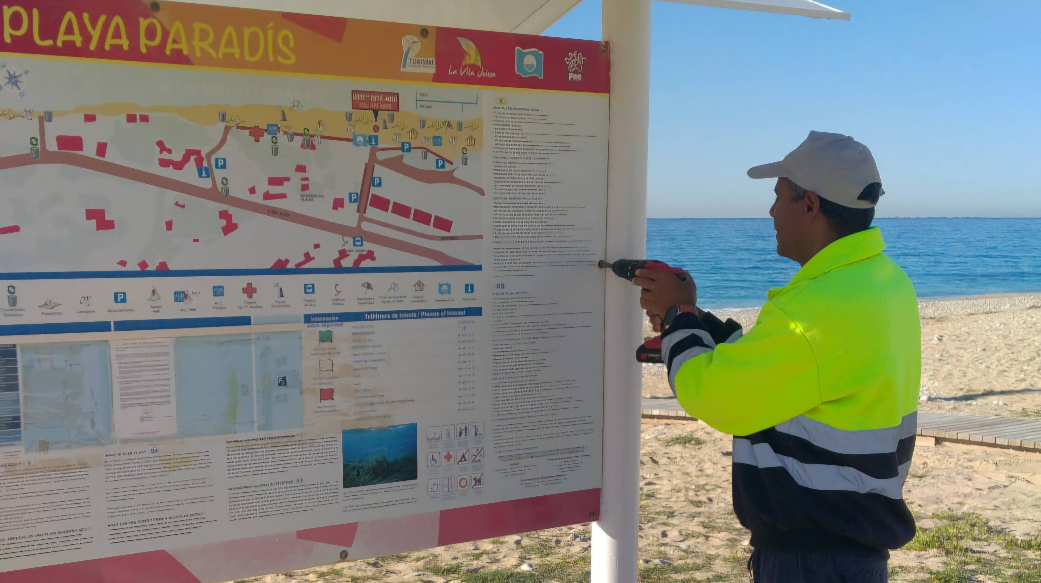 Jaime Soler detalla las actuaciones emprendidas para poner a puntos y mantener limpias las playas de La Vila la temporada alta Jaime Soler detalla las actuaciones emprendidas para poner a puntos y mantener limpias las playas de La Vila la temporada alta