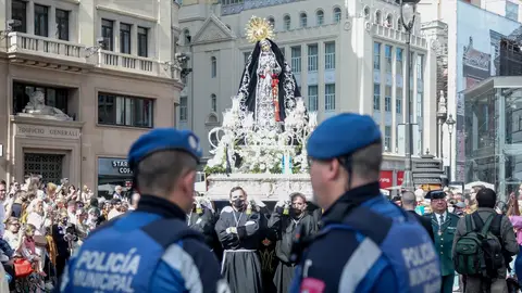 Imagen de la procesión de la Virgen de la Soledad en la Semana Santa 2022 Imagen de la procesión de la Virgen de la Soledad en la Semana Santa 2022