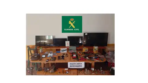 Objetos aprehendidos por la Guardia Civil Objetos aprehendidos por la Guardia Civil