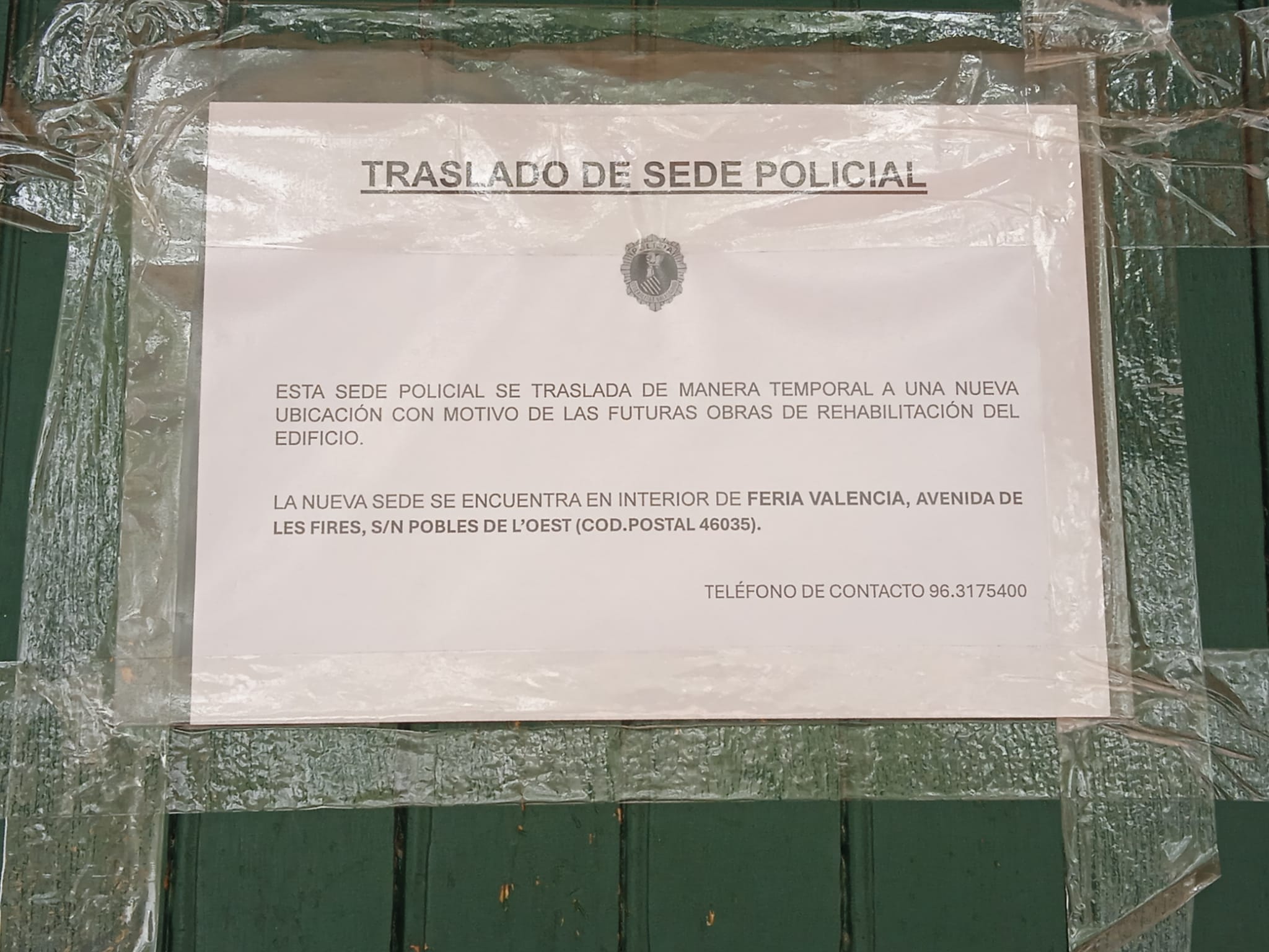 La Generalitat traslada la sede de su policía a Feria Valencia para abordar la rehabilitación de la antigua estación de Pont de Fusta La Generalitat traslada la sede de su policía a Feria Valencia para abordar la rehabilitación de la antigua estación de Pont de Fusta
