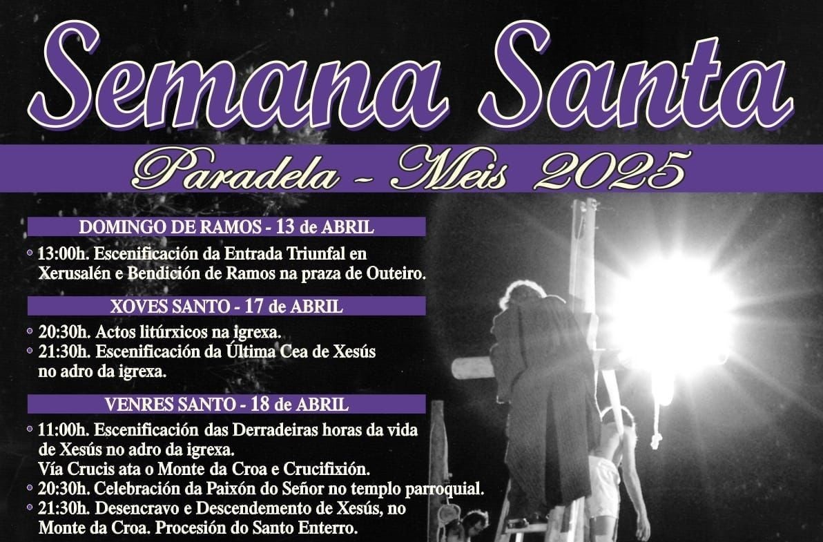 A Semana Santa de Paradela é a cita imprescindible deste mes de abril no Salnés A Semana Santa de Paradela é a cita imprescindible deste mes de abril no Salnés