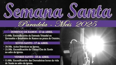 El concello de Meis celebra su tradicional Semana Santa de Paradela