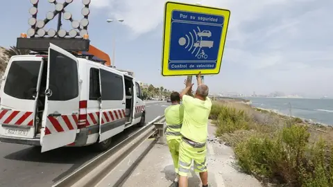 Señalización radar avenida de Elche Señalización radar avenida de Elche