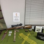 Material incautado por la Guardia Civil