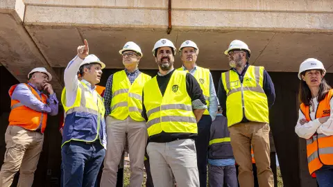 La Generalitat Valenciana visitan las obras del Nou Mestalla para comprobar el estado de las obras La Generalitat Valenciana visitan las obras del Nou Mestalla para comprobar el estado de las obras