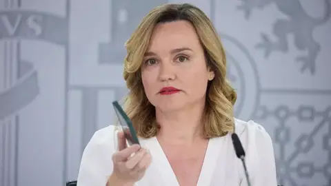 La ministra de Educación, Pilar Alegría, en una rueda de prensa posterior al Consejo de Ministros, este martes La ministra de Educación, Pilar Alegría, en una rueda de prensa posterior al Consejo de Ministros, este martes