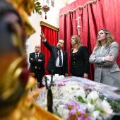 Instantes de la visita a la capilla del Caminito, en Cádiz