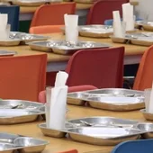 Imagen de archivo de comedor escolar Imagen de archivo de comedor escolar