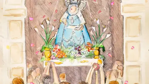 Emoción a tu llegada’, de Rubén Almansa, ganador del cartel de la Virgen de los Remedios de La Roda Emoción a tu llegada’, de Rubén Almansa, ganador del cartel de la Virgen de los Remedios de La Roda