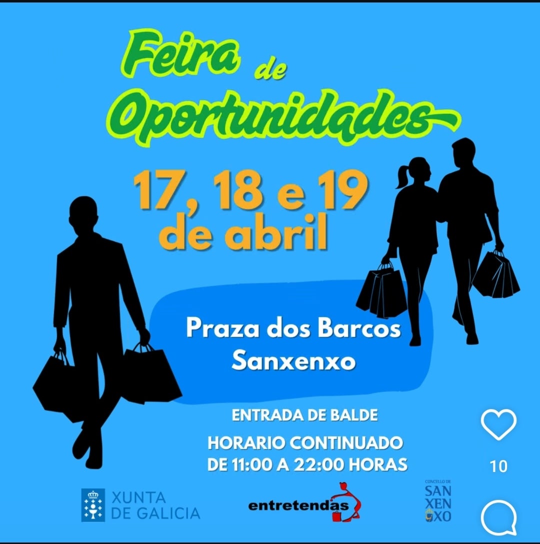 Volve a Feira de Oportunidades a Sanxenxo durante a Semana Santa Volve a Feira de Oportunidades a Sanxenxo durante a Semana Santa