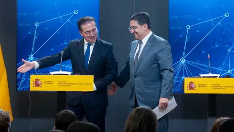 José Manuel Albares y Nasser Bourita José Manuel Albares y Nasser Bourita