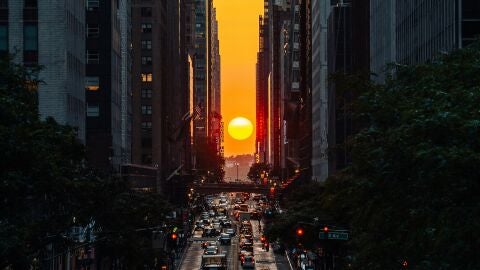 La foto más esperada en Nueva York en mayo, el Manhattanhenge