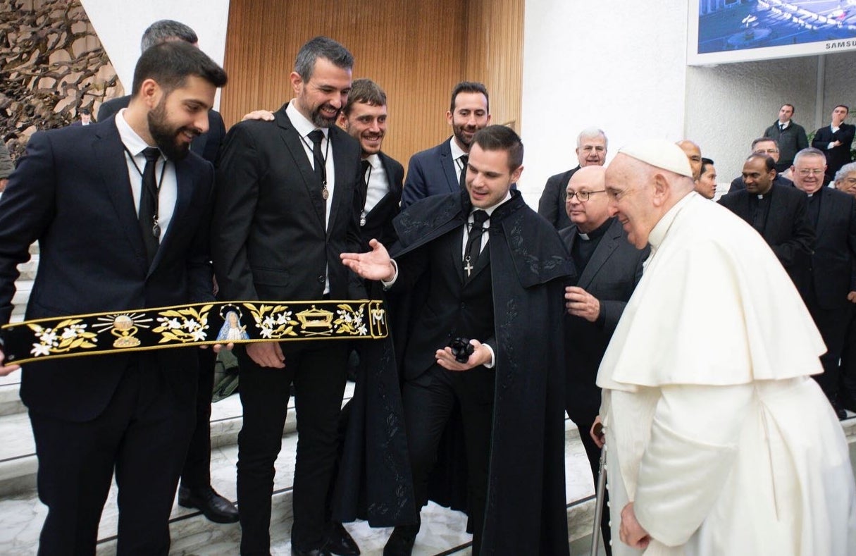 La mayoralia 2023 de la Semana Santa de Sagunto rememora su audiencia con el Papa La mayoralia 2023 de la Semana Santa de Sagunto rememora su audiencia con el Papa