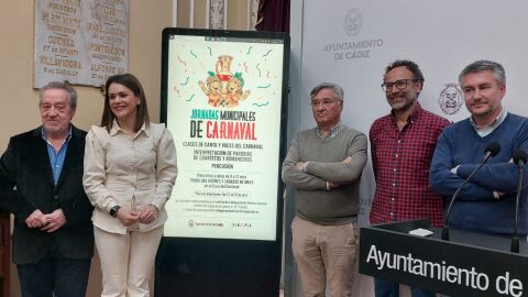 Instantes de la presentaci&oacute;n de las jornadas de Carnaval