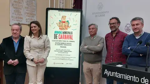 Instantes de la presentación de las jornadas de Carnaval Instantes de la presentación de las jornadas de Carnaval