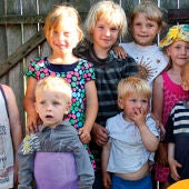 Niños de Chernobil el pasado verano en Euskadi 
