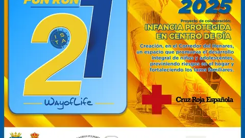 El Colegio Internacional Santo Tomás de Aquino celebra este sábado la XX! edición de su Fun Run solidaria Cartel de la edición número 21 de la Fun Run del Colegio Internacional Santo Tomás de Aquino