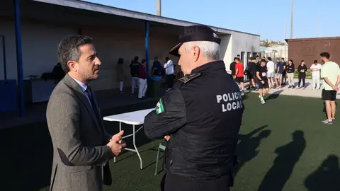 José Vera, concejal de Seguridad, visita las pruebas José Vera, concejal de Seguridad, visita las pruebas