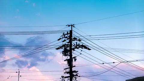 Imagen de un tendido eléctrico Imagen de un tendido eléctrico