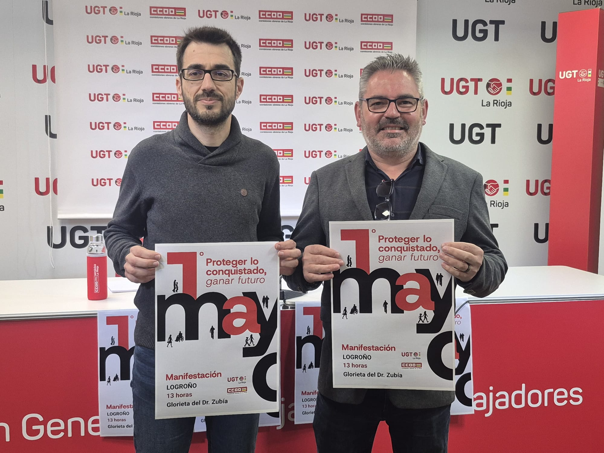 UGT y Comisiones Obreras se manifestarán en Logroño el 1 de mayo por “Proteger lo conquistado, ganar futuro” UGT y Comisiones Obreras se manifestarán en Logroño el 1 de mayo por “Proteger lo conquistado, ganar futuro”