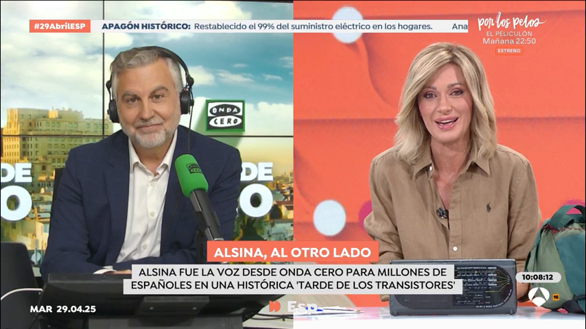 Alsina, en 'Espejo público': "La radio fue el soporte informativo de ayer" Alsina, en 'Espejo público': "La radio fue el soporte informativo de ayer"