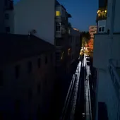 Una calle durante el apagón eléctrico registrado en España el 28 de abril. Una calle durante el apagón eléctrico registrado en España el 28 de abril.