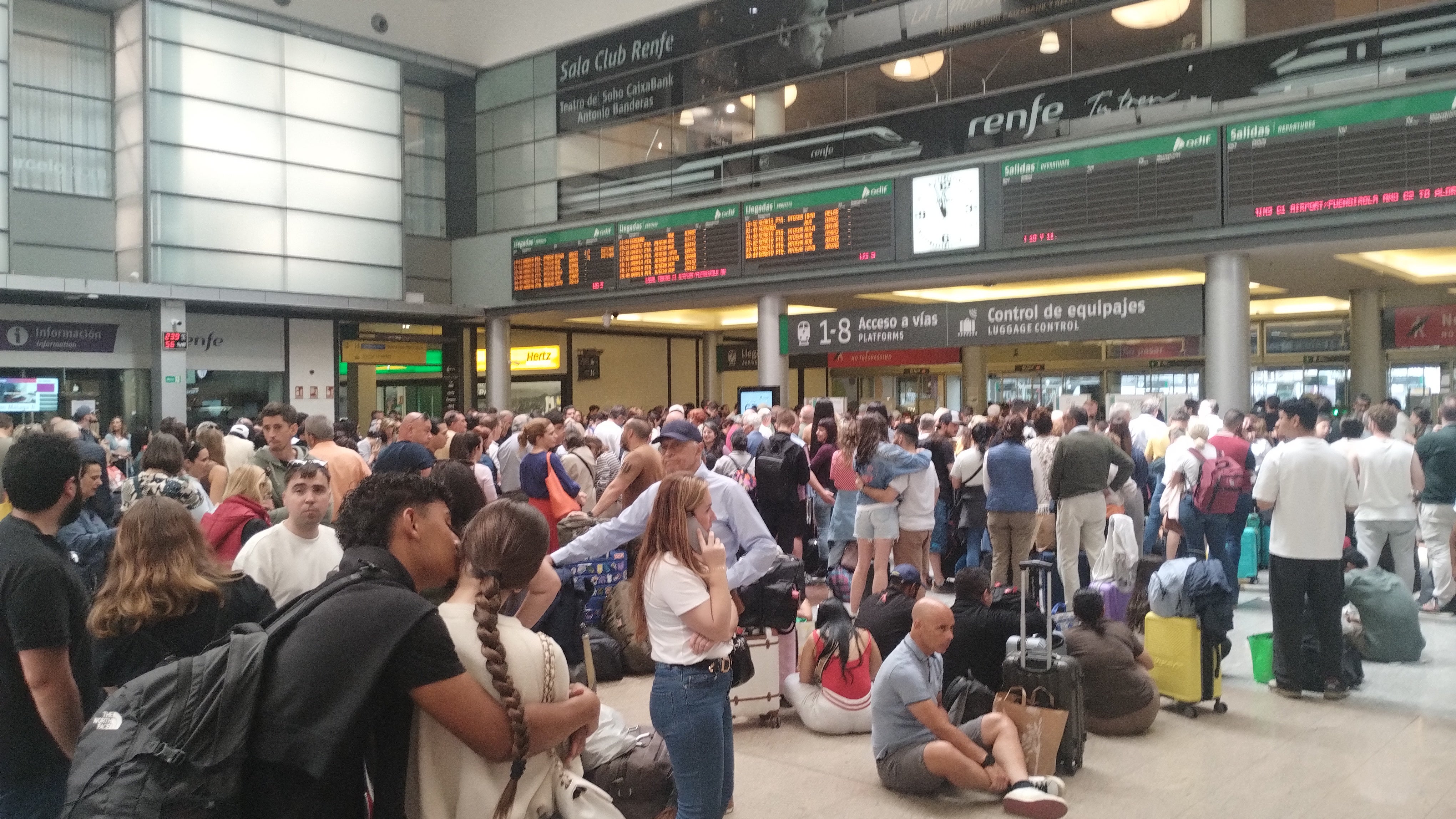 La Estación María Zambrano recupera de forma paulatina la normalidad La Estación María Zambrano recupera de forma paulatina la normalidad