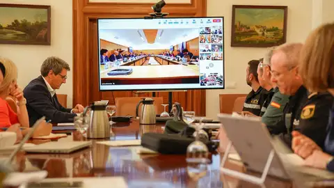 Reunión del Comité de Coordinación Extraordinario con el Ministerio del Interior, tras la declaración de la emergencia de interés nacional, Nivel 3 del Sistema Nacional de Protección Civil, en la sede de la Delegación del Gobierno en Andalucía. - DELEGACIÓN DEL GOBIERNO EN ANDALUCÍA Reunión del Comité de Coordinación Extraordinario con el Ministerio del Interior, tras la declaración de la emergencia de interés nacional, Nivel 3 del Sistema Nacional de Protección Civil, en la sede de la Delegación del Gobierno en Andalucía. - DELEGACIÓN DEL GOBIERNO EN ANDALUCÍA