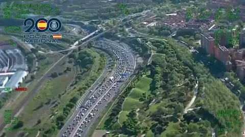 El histórico vídeo de la Policía Nacional con las imágenes aéreas de Madrid colapsado por el apagón El histórico vídeo de la Policía Nacional con las imágenes aéreas de Madrid colapsado por el apagón